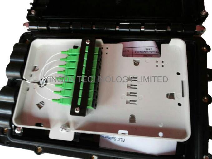 Lucht Gezamenlijke de Doos Naakte PLC 1 x 2 van de Vezel Optische Kabel Splitser voor Knoestige Vezels 8 Kernen