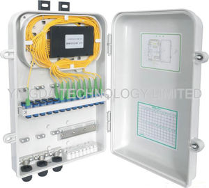 Fiber Optical Terminal Box , 16 Fiber Optic Splitter Box For SC / UPC / SC / APC Adapter