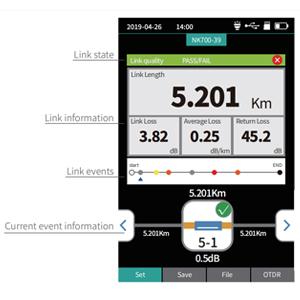 1310/1550nm SM Testbereik 5m-60Km Mini OTDR 9 in 1 Tester met APC UPC SC/FC/ST/LC Adapter 3