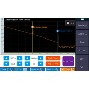 Fiber Tool Kits OTDR Fiber Optic Tester 1310/1550nm 26/24dB Testbereik 500m-100Km 4