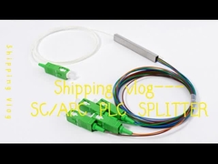 1*4 SC/APC mini PLC Splitter Blok Type 900um FTTH PON Passieve ODN LSZH 1 Meter Pigtails