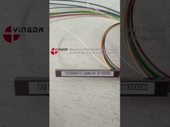 1x9 PLC-splitter voor glasvezel 50%:50% ongebalanceerde splitsing met SC APC-connectoren