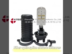 GJS-9501B 144 Kernen Warmte krimpen Koepel Glasvezel Splice sluiting 1 Oval 4poorten Arial Pole Muurmontage