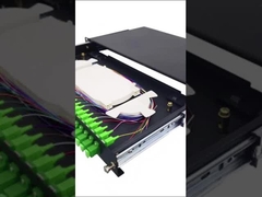 1U 19 inch glijdend rek montage glasvezel patch panel 12 Port LC Duplex Drawer ODF