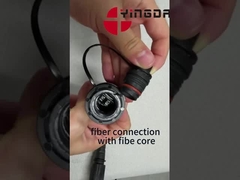 PDLC / DLC GYFJH 4 Core Fiber Optic Patch Cord LC Voor buitengebruik