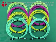 400G MPO Kabel MPO naar MPO Patchkabel Vrouwelijk OM3 16 Vezel Type B 5M