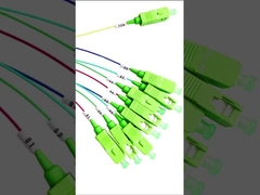 Efficiënt verspreiden van optische signalen Glasvezel PLC Splitter 1*4 Geen connector Voor PON-netwerken