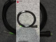 Glasvezel patchkabel met SC/APC metalen behuizing rubberen beschermhoes ter bescherming van de verbinding