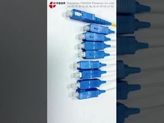 1:8 Cassette splitter input SC/UPC pigtail geel 2mm, Output SC/UPC pigtails wit 900um