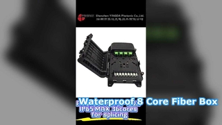 Duurzame 8-core FTTH-splitterbox IP65-geclassificeerde oplossing