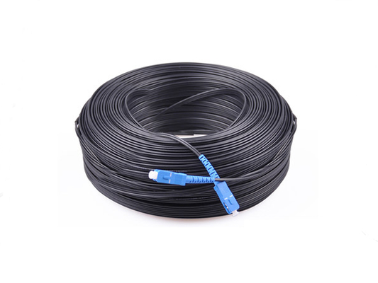 kopen FTTH-Figuur 8 Vlakke van het de Vezel Optische Flard van de Dalingskabel van het Koordsc Schakelaar 200M Black 2.0*3.0mm online vervaardiging