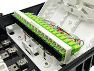 16 Ports Fiber Distribution Box 16 Fibers FTTH Optic Splitter Box Drop Cable Flat Ports
