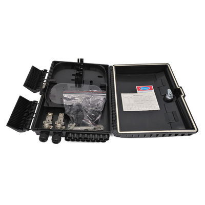 kopen Fiber Manufacture Outdoor Mid-Span Optical Splitter Distribution Box Zwart ABS voor 1x16 PLC Splitter online vervaardiging