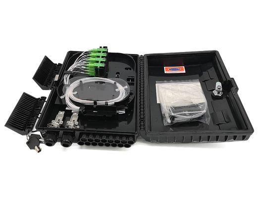 kopen YINGDA 16 Cores Buitenmuur Montage Glasvezel Splitter Box IP68 PC+ABS Plastic NAP online vervaardiging