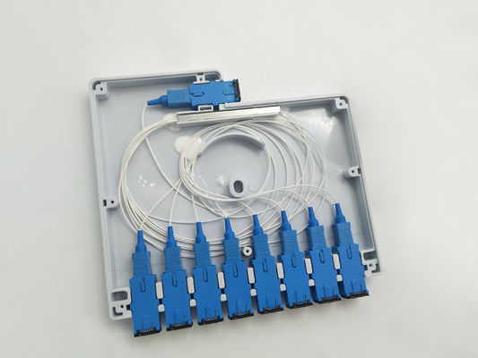 kopen YINGDA 1x8 optische splitter distributie doos IP65 Indonesië Telecom ABS PC SC connector UL94 online vervaardiging