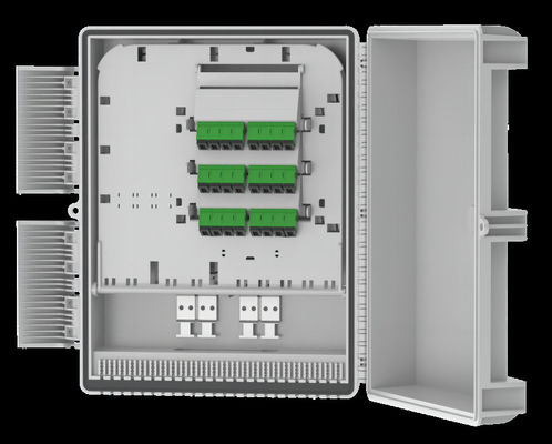 kopen 24 Port Fiber Splitter Box SC/LC Adapters Wand/Pole Mount UV/Weather Resistent online vervaardiging