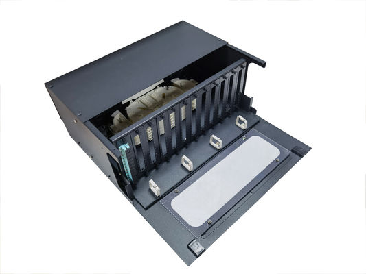 kopen 4U 144 Core Sliding Drawer Fiber Optic Patch Panel Met Afneembare Adapter Panel 19in online vervaardiging