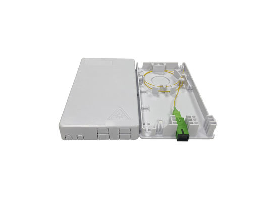 kopen 4 Port SC Fiber Optic Termination Box ABS voor Flat Drop Cable Mid Span Wall Outlet online vervaardiging