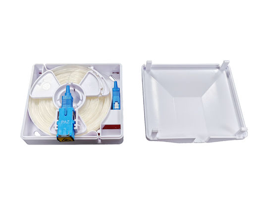 kopen FTTH Indoor ABS 1 Core SC Adapter Invisible Fiber Optic Box Muursluiting online vervaardiging
