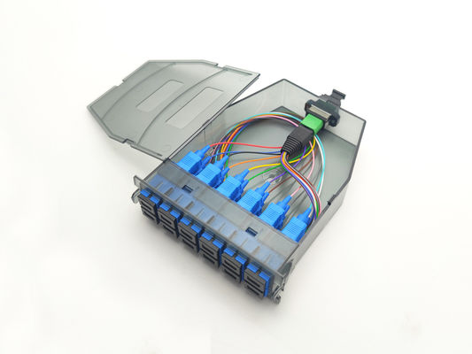 kopen YINGDA Plastic Transparent 12 Fiber MPO To SC Module Single Mode Simplex Adapter Voor Communicatie online vervaardiging