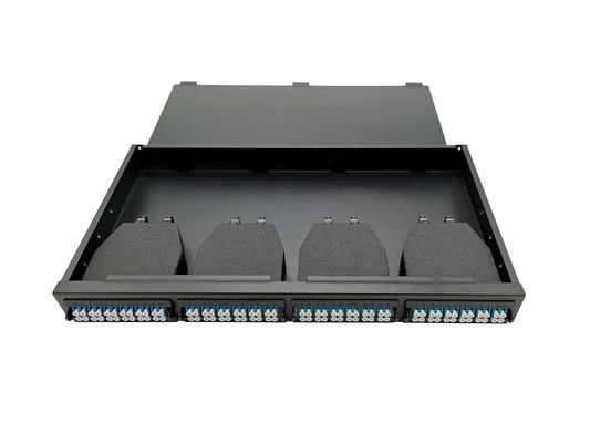 kopen 1U MTP MPO kabelpatch panel voor opslaggebied netwerk-vezelkanaal online vervaardiging