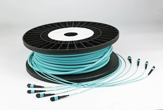 kopen YINGDA Fabrikant van glasvezel MTP MPO Connector Fiber Breakout Cable 48cores SM MM voor netwerk 20M online vervaardiging