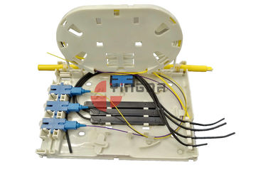 kopen 4 van de de Beëindigingsdoos OTB FTB104E van de havenvezel het Optische Plastic Wit voor FTTH-Dalingskabel 2*3MM online vervaardiging