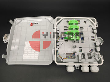 kopen 12 Optische de Splitsersdoos van de kernenvezel met SC/APC-Adapters, de Plastic Doos van de Toegangsbeëindiging online vervaardiging