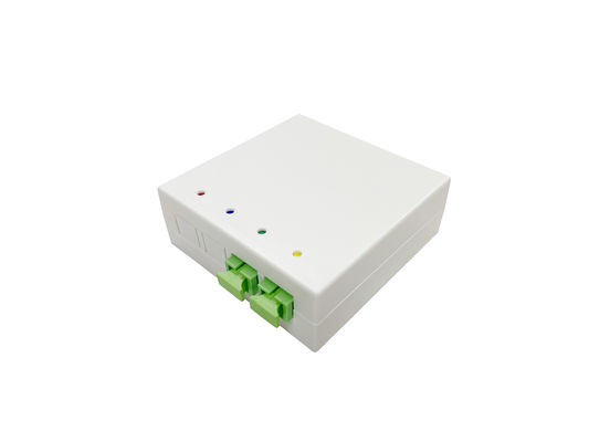 kopen 4 poorten Indoor Fiber Optic Outlet Box FRB-4C voor DIN 35mm Rack gemonteerd OTB Wit online vervaardiging