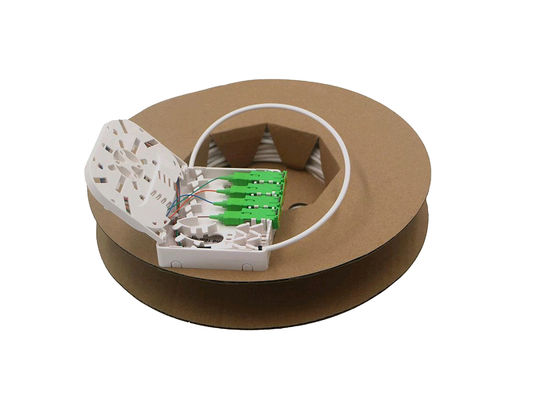kopen 4 kernvezeloptische afsluitdoos voor binnenwandmontage of DIN-rail voor FTTH online vervaardiging