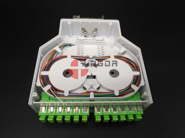 kopen Plastic de Vezel Optische Einddoos 12 van DIN Havenssc/apc Adapters en Vlechten online vervaardiging