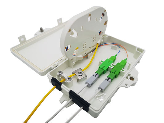 kopen Alle montage licht grijs FTTH glasvezel doos voor 2pcs SC SX of LC DX adapter online vervaardiging