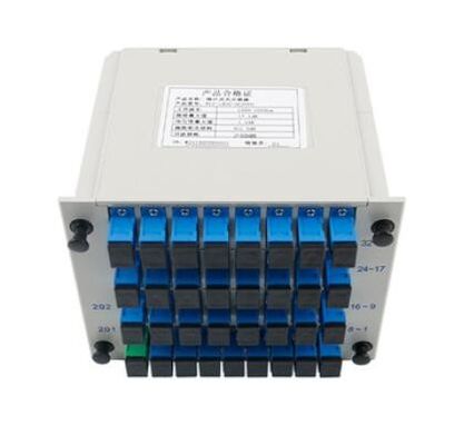 kopen Precision Performance Splitter Fiber Single Mode PLC 1x32 verticaal type SC UPC APC connector online vervaardiging