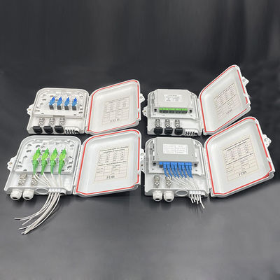 kopen Draaiende bak ontwerp FDB0208C Glasvezel beëindiging doos met 8 SC adapters en anti-UV en regenproof functies online vervaardiging