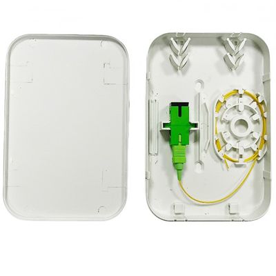 kopen Plastic 1 Core SC/APC Fiber Optic Outlet Socket Panel Wandmontage Fiber Optic Termination Box Rossette NAP online vervaardiging