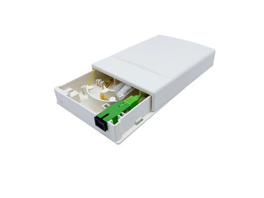 kopen 1 kern optische stopcontactbox ABS-vezel naar de huismuur Installatie met SC-adapter online vervaardiging