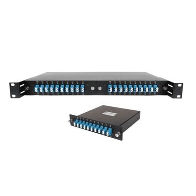kopen 19 inch rack vaste glasvezel WDM DWDM modules cassettes X3 aansluitbaar voor FTTH-transmissie online vervaardiging