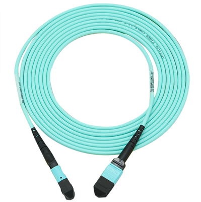 kopen 400G MPO Kabel MPO naar MPO Patchkabel Vrouwelijk OM3 16 Vezel Type B 5M online vervaardiging