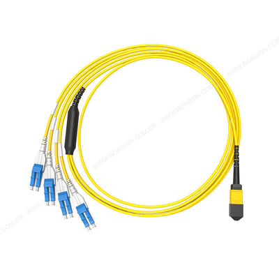 kopen 8 Core MPO Multimode Elite Breakout Cable Vrouwelijk tot LC Duplex MTP MPO Patch Cord Voor 4G/WiFi/FTTH/3G/GSM/GPRS Netwerk online vervaardiging