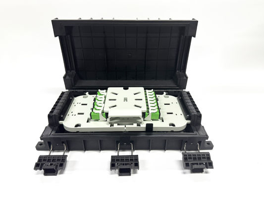 kopen Fiber 1:16 PLC splitter Box Outdoor Fiber Optic Distribution Enclosure Mini FTTH Termination Box cajas nap box IP65 online vervaardiging