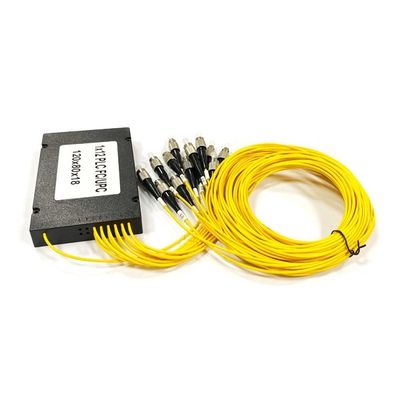 kopen High Quality FTTH 1x12  FC Connector Fiber Optical Box Distributor ABS Box PLC Splitter For Rack Patch Panel online vervaardiging