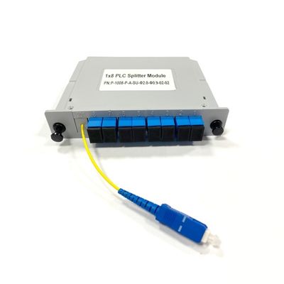 kopen 1x8 glasvezel splitter module Ideaal voor passieve optische netwerken en signaalverdeling in telecommunicatiesystemen online vervaardiging