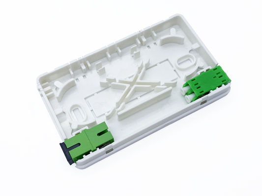 kopen Witte 2SC Mini Roseta Fiber Termination Box 2 Havenmuur Opgezette ABS+PC Legering OTB ODB online vervaardiging