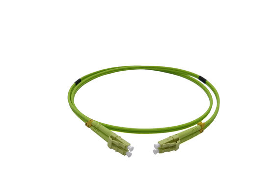 kopen Van de het Koordverbindingsdraad LC zipcord 100G 40G van het Data Centerom5 Optisch Flard de Kabelnetwerk Groene 1M 3mm LSZH online vervaardiging