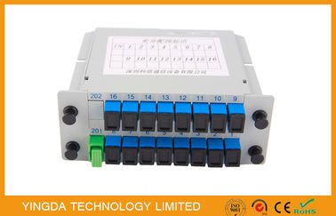 kopen 1260 - 1650 NM Lgx Groef 1 * 16 Multiplc van de Kanaalvezel Optische Splitsers 1 x 16 2 online vervaardiging