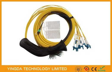 kopen De waterdichte Kabel van SM MTP MPO, de Optische Kabel van de 12 Kernvezel met het Trekken van Oogstop online vervaardiging