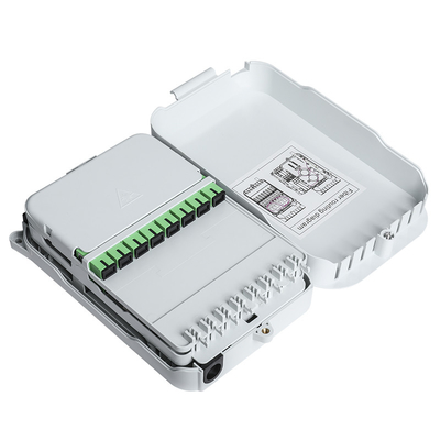 kopen De plastic van de de Vezel Optische Kabel van de 16 Haven Medio Spanwijdte van de de Beëindigingsdoos IP55 FTTH Binnenmuur zet op online vervaardiging