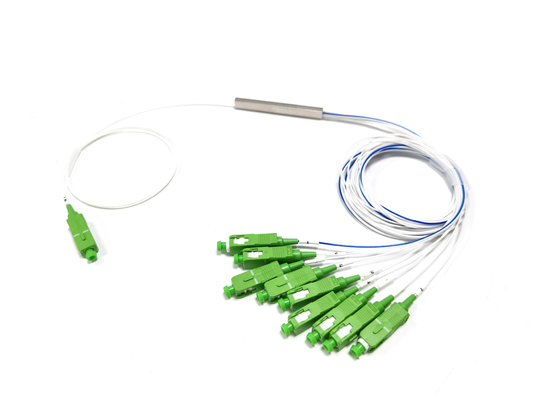 kopen 70/30 Ongebalanceerde glasvezel PLC Splitter Single Mode SC APC G657A1 1x9 PLC Splitter online vervaardiging