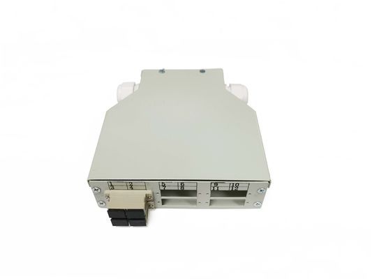 Gray Outdoor Fiber Optic Distribution Box SC/FC/ST/LC Fiber Optic Termination Box