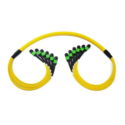 72 Fiber SM MPO Truck Cable G657A1 LSZH Jactet Gele Kleur Voor snelle en stabiele gegevensoverdracht